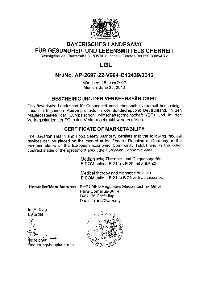 Certyfikaty specjalistów z Gabinetu Biorezonansu!